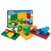 Set 3 placi Unico pentru constructie colorate - SOLUN8521