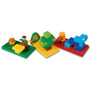Set 3 placi Unico pentru constructie colorate - SOLUN8521