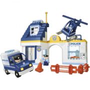 Set constructie Unico Statie de politie 80 piese  - SOLUN8544-0002