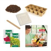 Set creativ pentru copii Gioca Green plantare si crestere Salata Ridiche Quercetti - SOLQ0680