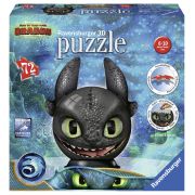 PUZZLE 3D DRAGONS III_TOOTHLESS, 72 PIESE - ARTRVS3D11145