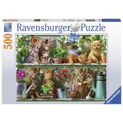 PUZZLE PISICI PE RAFT, 500 PIESE - ARTRVSPA14824