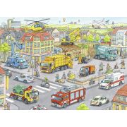 PUZZLE UTILAJE IN ORAS, 100 PIESE - ARTRVSPC10558