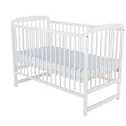 BabyNeeds - Patut din lemn Ola 120x60 cm, Alb BYNBOOLA01AL