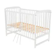 BabyNeeds - Patut din lemn Ola 120x60 cm, Alb BYNBOOLA01AL