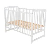 BabyNeeds - Patut din lemn Ola 120x60 cm, Alb BYNBOOLA01AL