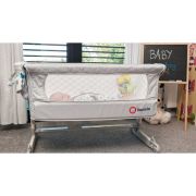 Lionelo - Patut co-sleeper Theo Dark 2 in 1, 90x50 cm, Gri BYNLO-THEO_Dark_Grey