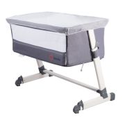 Lionelo - Patut co-sleeper Theo Dark 2 in 1, 90x50 cm, Gri BYNLO-THEO_Dark_Grey