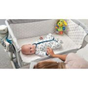 Lionelo - Patut co-sleeper Theo 2 in 1, 90x50 cm, Gri BYNLO-THEO_Grey