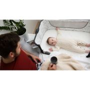 Lionelo - Patut co-sleeper Timon Pliabil, 3 in 1 din Aluminiu, 90x50 cm, Gri BYNLO-TIMON