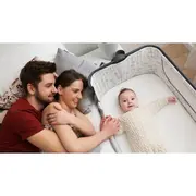 Lionelo - Patut co-sleeper Timon Pliabil, 3 in 1 din Aluminiu, 90x50 cm, Gri BYNLO-TIMON