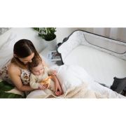 Lionelo - Patut co-sleeper Timon Pliabil, 3 in 1 din Aluminiu, 90x50 cm, Gri BYNLO-TIMON