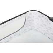 Lionelo - Patut co-sleeper Timon Pliabil, 3 in 1 din Aluminiu, 90x50 cm, Gri BYNLO-TIMON