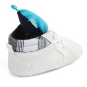 Adidasi bebelusi albi - Ursulet (Marime Disponibila: 6-9 luni) - IRD0767-1-p2.6-9 luni