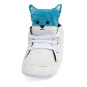 Adidasi bebelusi albi - Ursulet (Marime Disponibila: 6-9 luni) - IRD0767-1-p2.6-9 luni