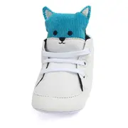 Adidasi bebelusi albi - Ursulet (Marime Disponibila: 6-9 luni) - IRD0767-1-p2.6-9 luni