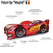 Pat Fulger Speed Blue Personalizat Pentru Saltea 190x140cm - ASC-spdb-190140