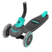 Trotineta pentru copii cu 3 roti Saica Ryder Neo 3400 cu roti din silicon reglabila pe inaltime pliabila albastru cu negru - SOLSA3400