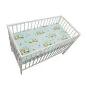 Lenjerie MyKids Mini Bufnite Turquoise 4 Piese 120x60 - MYK00008926