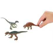 Set Jucarii Dinozauri Jurassic World Mini Dino 3 Baryonyx Metallic Blue - VG70264