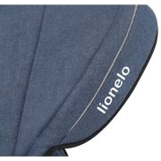 Lionelo - Tricicleta Tris Jeans Mecanism de pedalare libera, Suport picioare, Control al directiei, Scaun reversibil, Rotire 360 grade, Pliabila, Albastru BYNLO-TRIS_JEANS