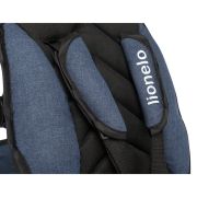 Lionelo - Tricicleta Tris Jeans Mecanism de pedalare libera, Suport picioare, Control al directiei, Scaun reversibil, Rotire 360 grade, Pliabila, Albastru BYNLO-TRIS_JEANS