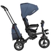 Lionelo - Tricicleta Tris Jeans Mecanism de pedalare libera, Suport picioare, Control al directiei, Scaun reversibil, Rotire 360 grade, Pliabila, Albastru BYNLO-TRIS_JEANS