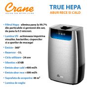 Purificator si Umidificator Digital cu Aburi Calzi si Reci ERFEE-6908