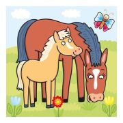 Baby puzzle - animalute jucause (3,4 si 5 piese)