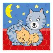 Baby puzzle - animalute jucause (3,4 si 5 piese)