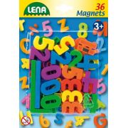 Set cifre si semne matematice magnetice Lena multicolore 36 piese 3 cm lungime - SOLLE65747