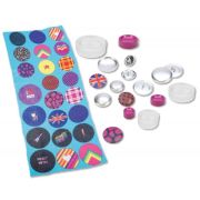 Set creativitate creatie insigne si nasturi Lena 20 insigne cu modele - SOLLE42596
