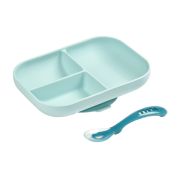Set de masa silicon Beaba 2 piese Bleu ERFB913455