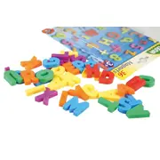 Set litere mari magnetice Lena multicolore 36 piese 3 cm lungime - SOLLE65745