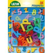 Set litere mici magnetice Lena multicolore 36 piese 3 cm lungime - SOLLE65746