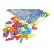 Set litere mici magnetice Lena multicolore 36 piese 3 cm lungime - SOLLE65746