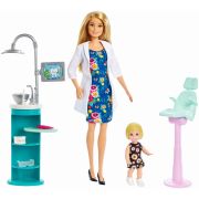 BARBIE CARIERE SET MOBILIER CU PAPUSA LA STOMATOLOG VIVMTDHB63_FXP16