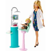 BARBIE CARIERE SET MOBILIER CU PAPUSA LA STOMATOLOG VIVMTDHB63_FXP16