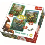 PUZZLE TREFL 3IN1 LUMEA EXTRAORDINARA A DINOZAURILOR VIV34837