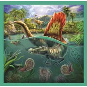 PUZZLE TREFL 3IN1 LUMEA EXTRAORDINARA A DINOZAURILOR VIV34837