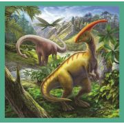 PUZZLE TREFL 3IN1 LUMEA EXTRAORDINARA A DINOZAURILOR VIV34837