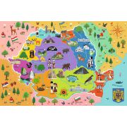 PUZZLE TREFL EDUCATIONAL CU HARTA ROMANIEI VIV15543
