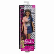 PAPUSA BARBIE FASHIONISTA BRUNETA CU PAR LUNG VIVMTFBR37_FXL43
