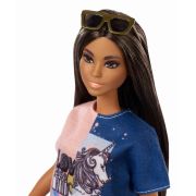 PAPUSA BARBIE FASHIONISTA BRUNETA CU PAR LUNG VIVMTFBR37_FXL43