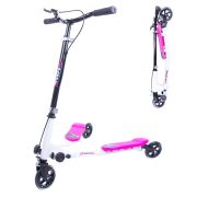 Trotineta cu 3 roti Worker Fliker 100-roz-alb - 13253IN-2