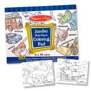 Caiet jumbo cu desene pentru colorat Melissa and Doug Albastru - OKEMD4226
