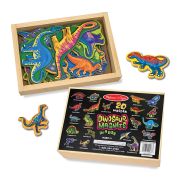 Dinozauri din lemn cu magneti Melissa and Doug - OKEMD0476