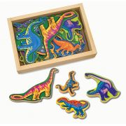 Dinozauri din lemn cu magneti Melissa and Doug - OKEMD0476
