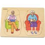 Puzzle stratificat Bunica si Bunicul Beleduc - OKEBEL17052
