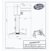 Complex de joaca SquirrelFort Dunster House - OKEDHSQUIRREL